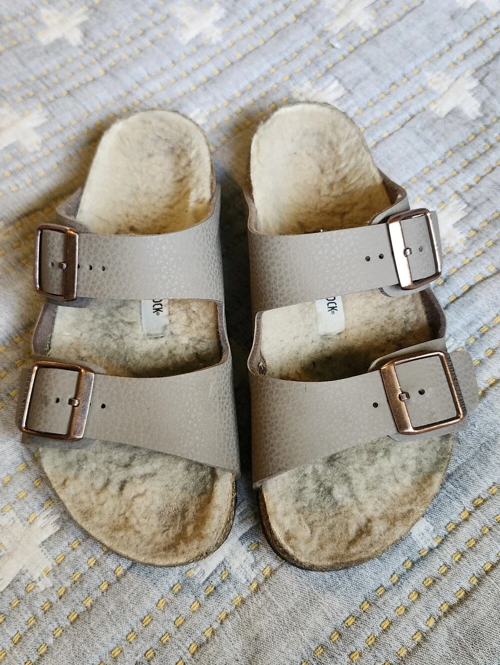 Birkenstock Kids Arizona Shearling Sandals 33 Or 2